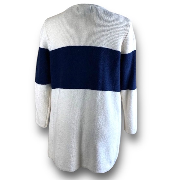 La Fee Verte - Anthropologie Stripe Wool Blend Classy Cardigan Sweater Size XS - Picture 6 of 9